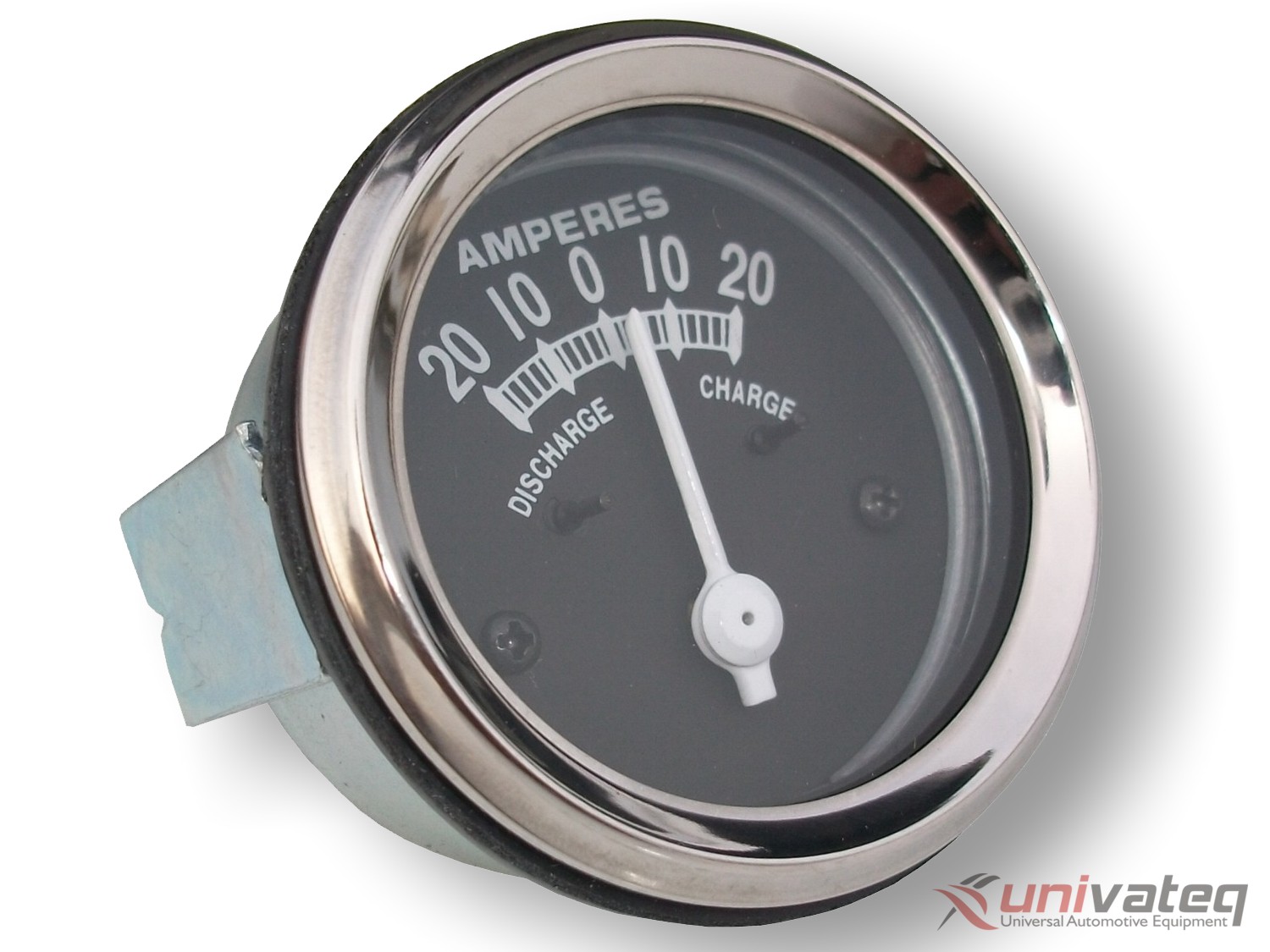 VEETHREE Amperemeter für KFZ / Black / Chrome / Beleuchtet / 20 100